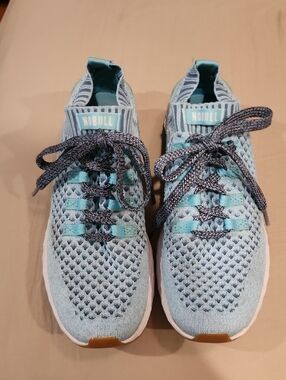 NOBULL Light Aqua and Teal Knit Training Shoes